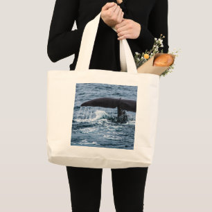 Sperm Whale Large Tote Bag