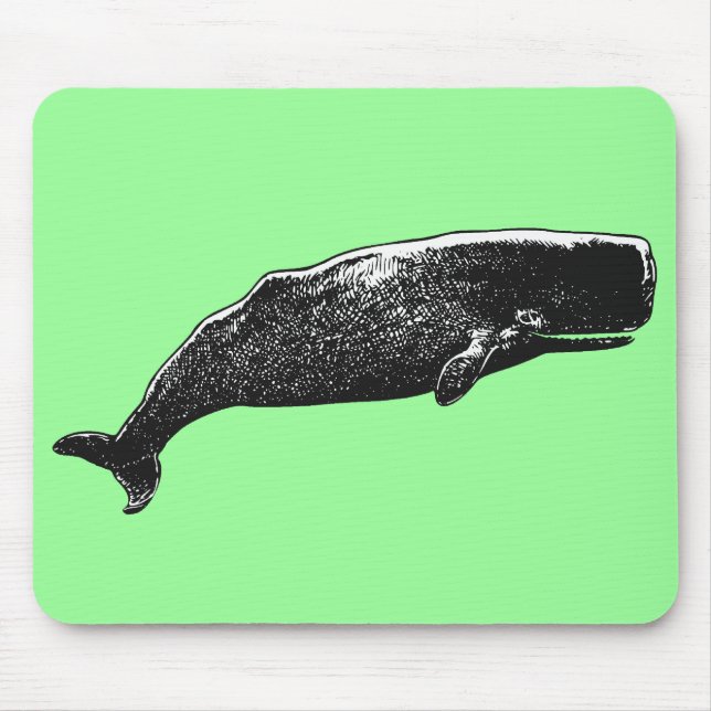 Sperm Whale Mouse Mat (Front)