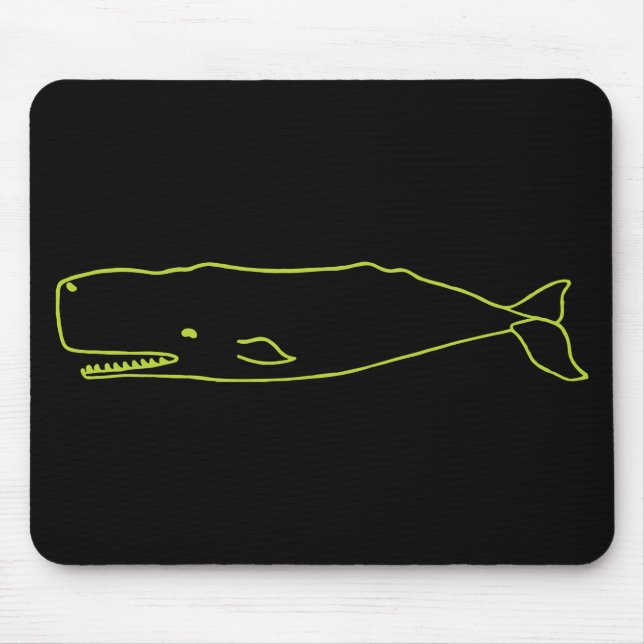 Sperm Whale Mouse Mat (Front)