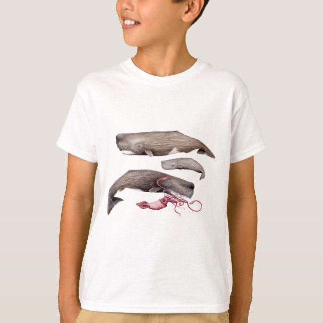 Sperm whale trio T-Shirt (Front)