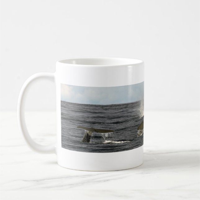 Sperm whales in the Azores Coffee Mug (Left)