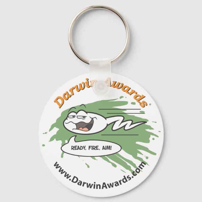 Spermatozoid Keychain: Ready, Fire, Aim! Key Ring (Front)
