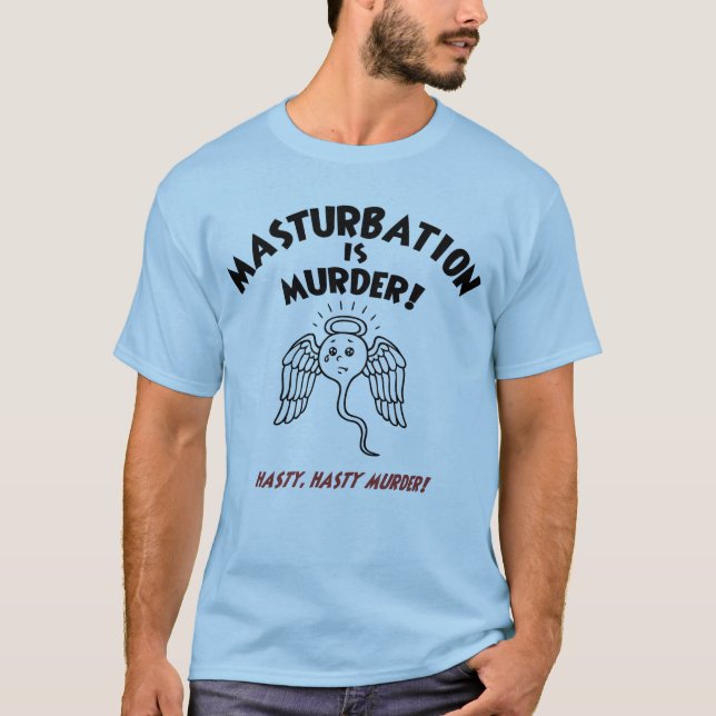 Spermicide! Red Handed! T-Shirt (Front)