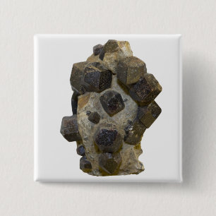 Spessartite in Matrix 15 Cm Square Badge