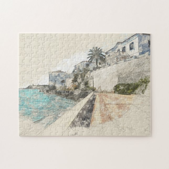 Spetses Island Greece Jigsaw Puzzle – Scenic Greek (Horizontal)