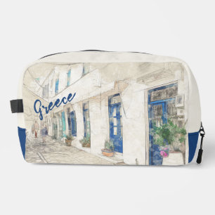 Spetses traditionally Greek streets Dopp Kit