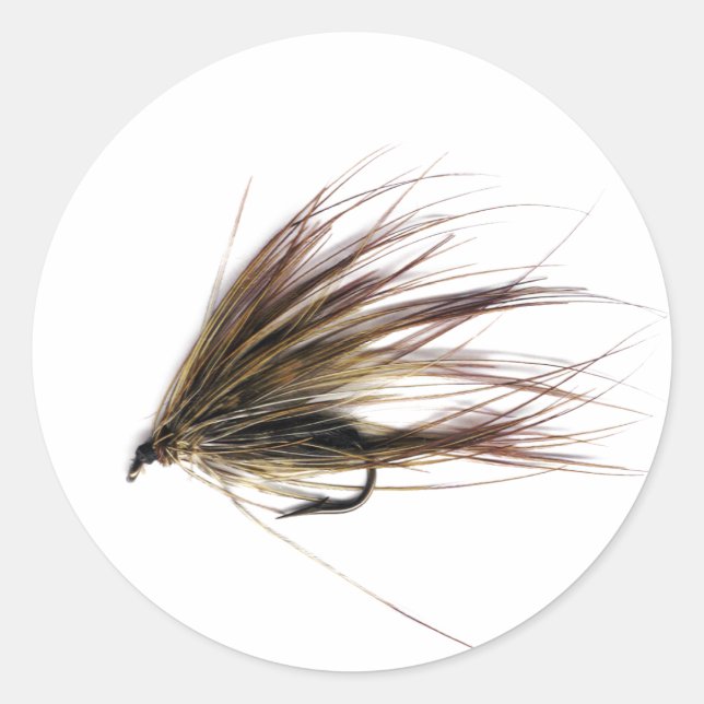 Spey Fly Classic Round Sticker (Front)