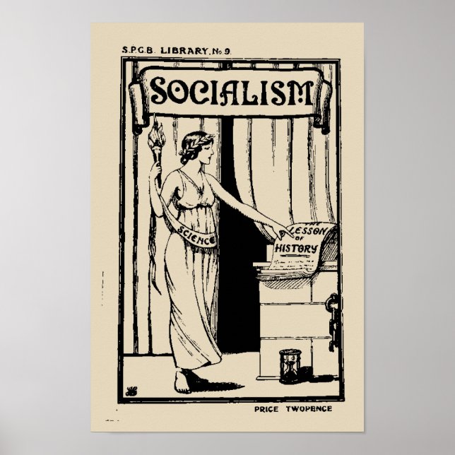 SPGB Library No 9 Socialism (1920) pamphlet cover Poster (Front)