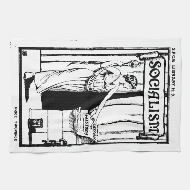SPGB Library No 9 Socialism (1920) pamphlet cover Tea Towel (Horizontal)