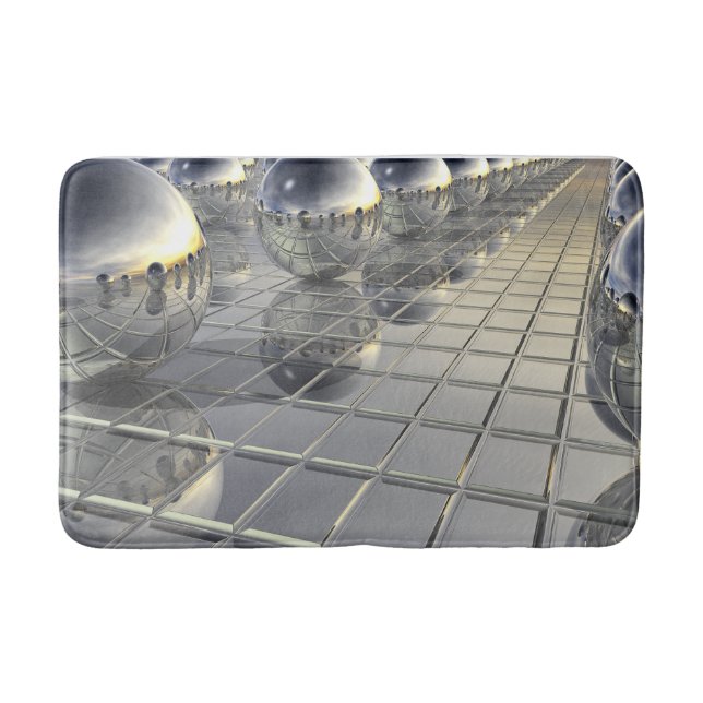 Spheres and Mirrors Bath Mat (Front)
