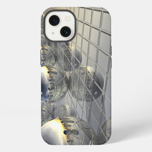 Spheres and Mirrors iPhone Case (Back)
