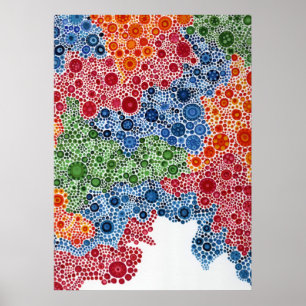 Spherescape circles Painting Print Poster Art