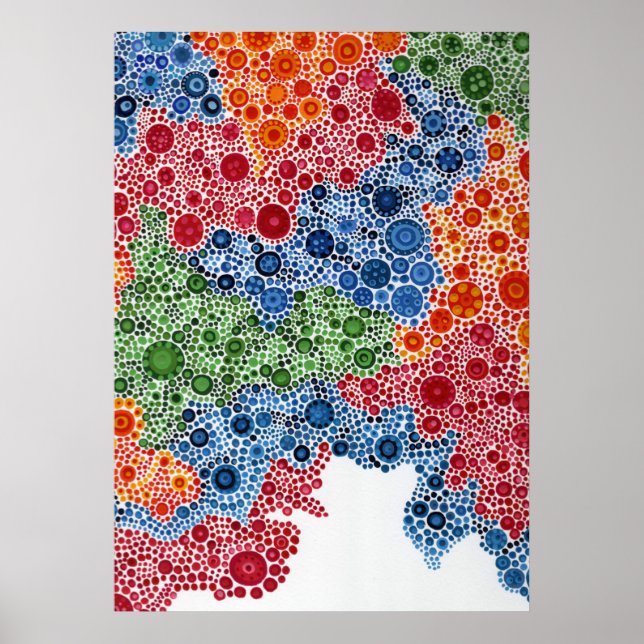 Spherescape circles Painting Print Poster Art (Front)