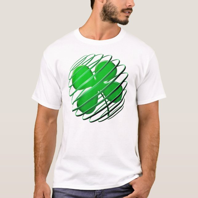 Spherical Four-Leaf Clover T-Shirt (Front)