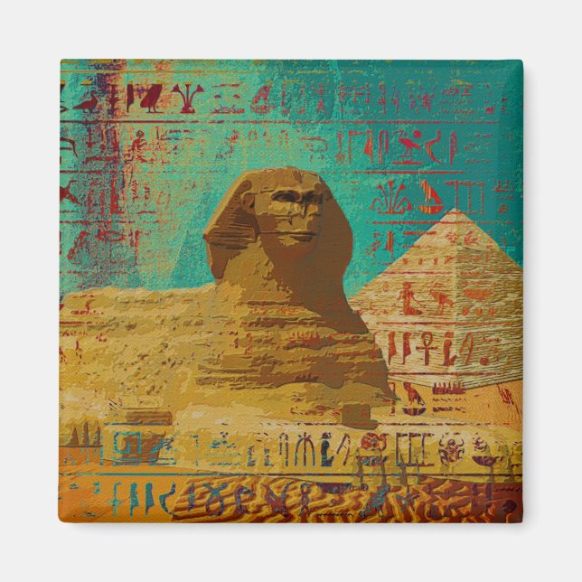 Sphinx  Abstract composition Magnet (Front)