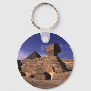 Sphinx and Pyramids at Giza Cairo Egypt Key Ring