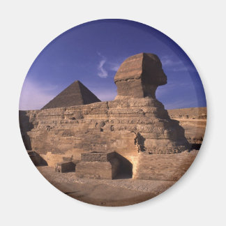 Sphinx and Pyramids at Giza Cairo Egypt Magnet