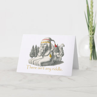 Sphinx birthday card