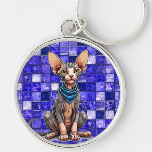 Sphinx cat key ring