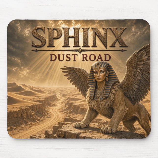 Sphinx Dust Road Dark Realism Mouse Mat (Front)
