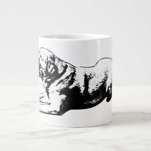 Sphinx Pause – Golden Gaze Large Coffee Mug