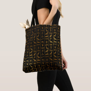 Sphinx Planner Egypt Overlay Symbols Tote Bag