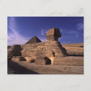 Sphinx Pyramid at Giza Postcard