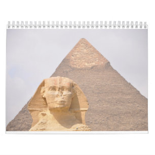 Sphinx Pyramids Antient Egypt Khufu Pharoah Calendar