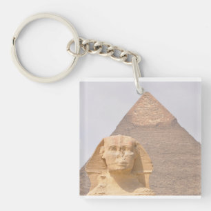 Sphinx Pyramids Antient Egypt Khufu Pharoah  Key Ring