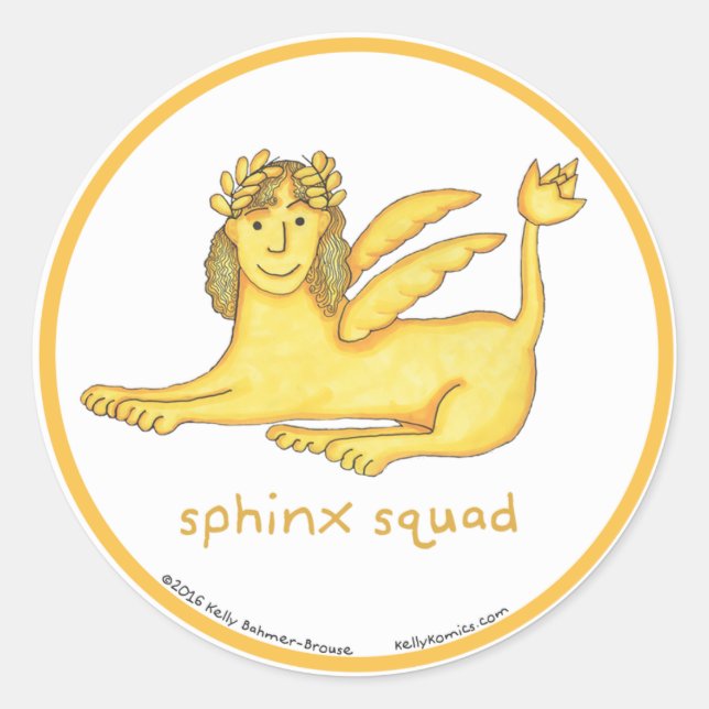 Sphinx Squad round stickers (Front)