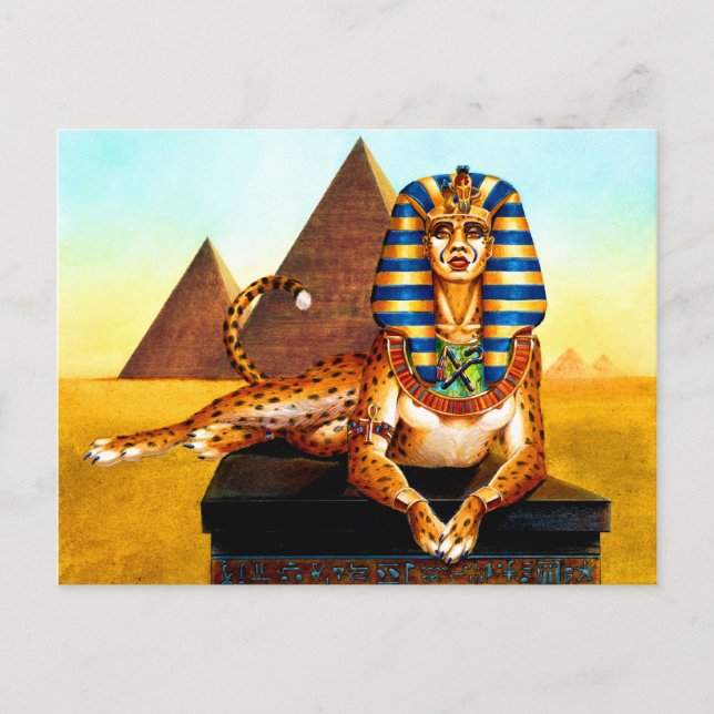 Sphinx with Golden Eyes Postcard (Front)