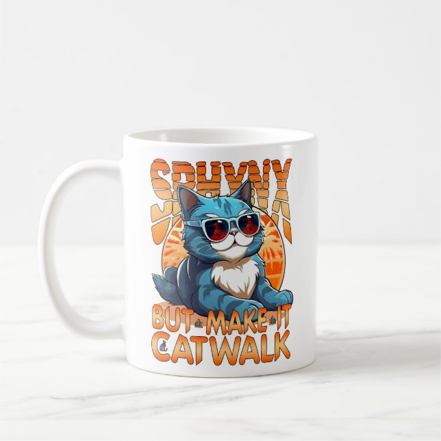 Sphynx, but Make It Catwalk Coffee Mug (Left)