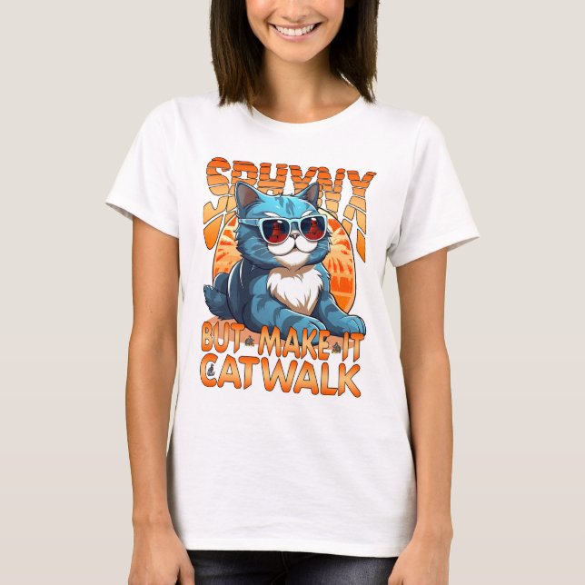  Sphynx, but Make It Catwalk. Tops & T-Shirts (Front)