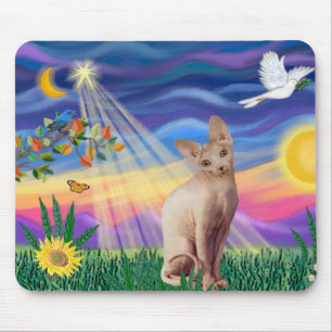 Sphynx Cat 1 - Twilight Mouse Mat