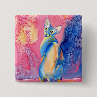 Sphynx Cat #2 Button