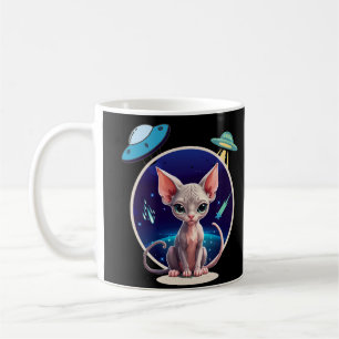 sphynx cat alien coffee mug