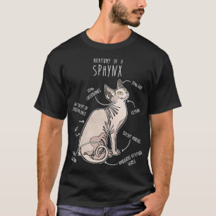 Sphynx Cat Anatomy 1 T-Shirt