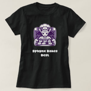 Sphynx Cat Bakes Best Cute Feline Baker Design T-Shirt