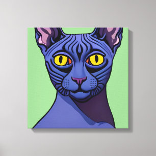Sphynx Cat Canvas Print