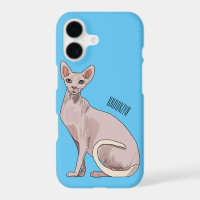 Sphynx cat cartoon illustration