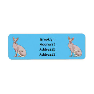 Sphynx cat cartoon illustration