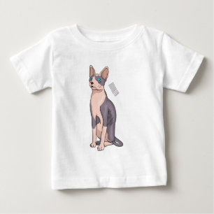 Sphynx cat cartoon illustration  baby T-Shirt