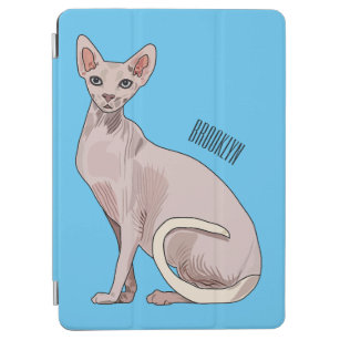 Sphynx cat cartoon illustration  iPad air cover