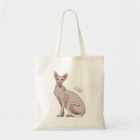 Sphynx cat cartoon illustration