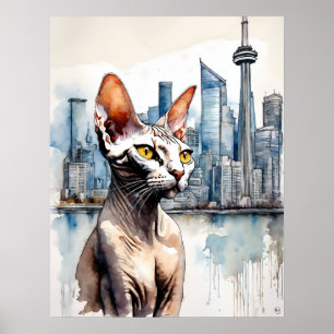 Sphynx Cat - Cat Art Print