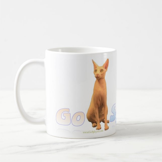 Sphynx Cat Coffee Mug (Left)