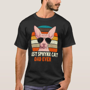 Sphynx Cat Dad Owner Breeder Hairless Pet Lover Fa T-Shirt
