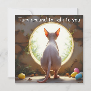 Sphynx Cat - Easter Holiday Card