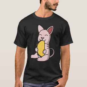 Sphynx Cat Eating A Taco Pet T-Shirt