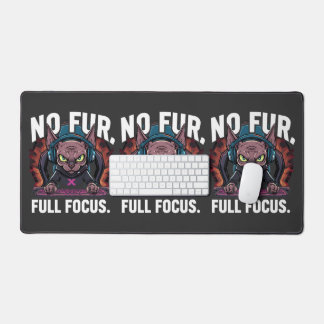 Sphynx Cat Gamer Full Focus Artwork Desk Mat